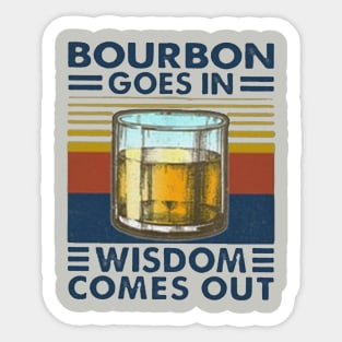 Bourbon Lover Shirt Bourbon Whiskey Bourbon Drinker Sticker